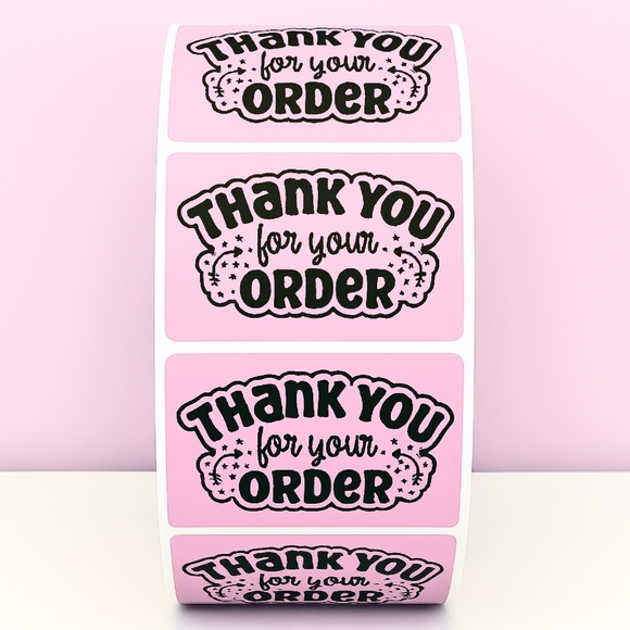 Thank You For Your Order Stickers Labels Packaging Small Business - Picture 3 of 11